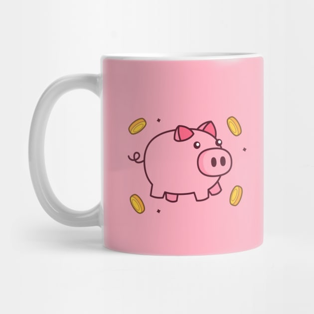 Cute Piggy Bank by Gi.illust